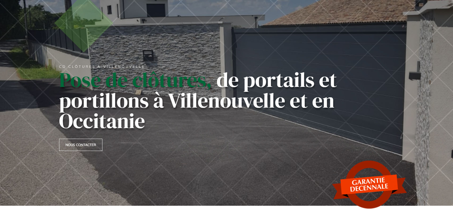 Pose clôture et Installation portail coulissant Toulouse